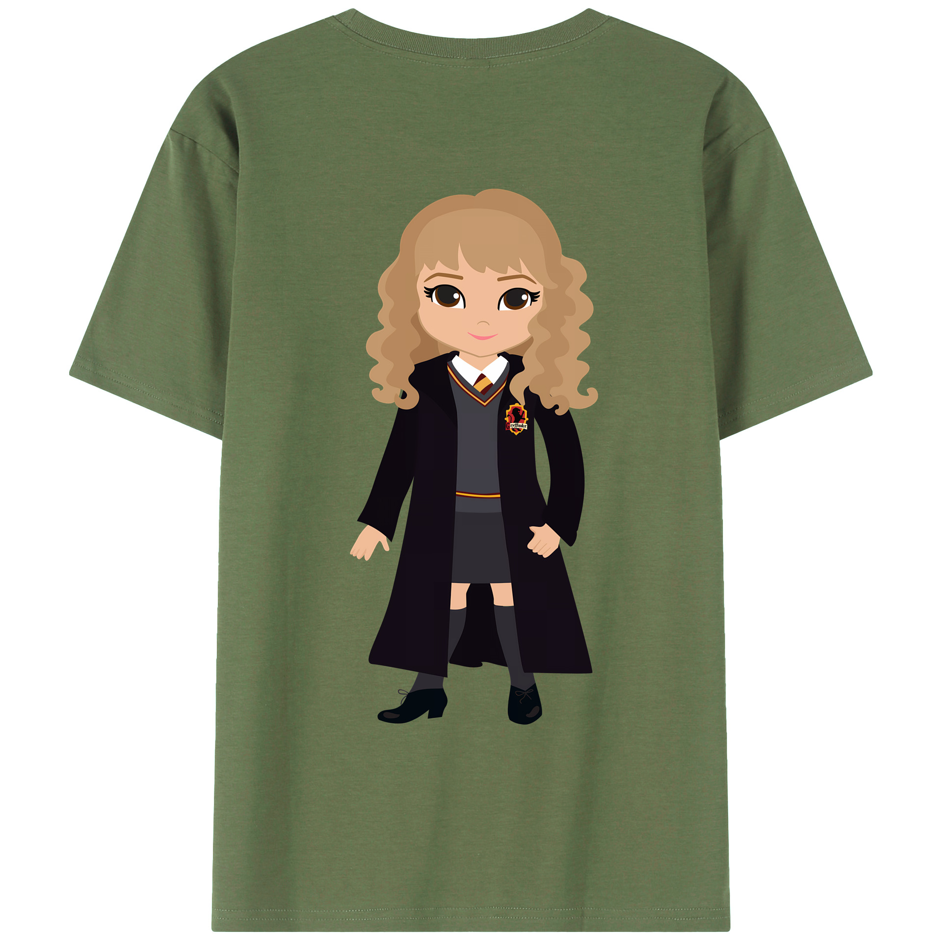 （画像用） Harry Potter ハリー・ポッターシリーズ 綿100％ メンズ半袖Tシャツ（バックプリント） 通気性